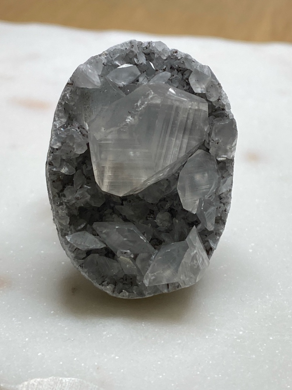 Raw Apophyllite Ring • Natural Sparkling Crystalline Gemstone • Silver Statement - Picture 4 of 16